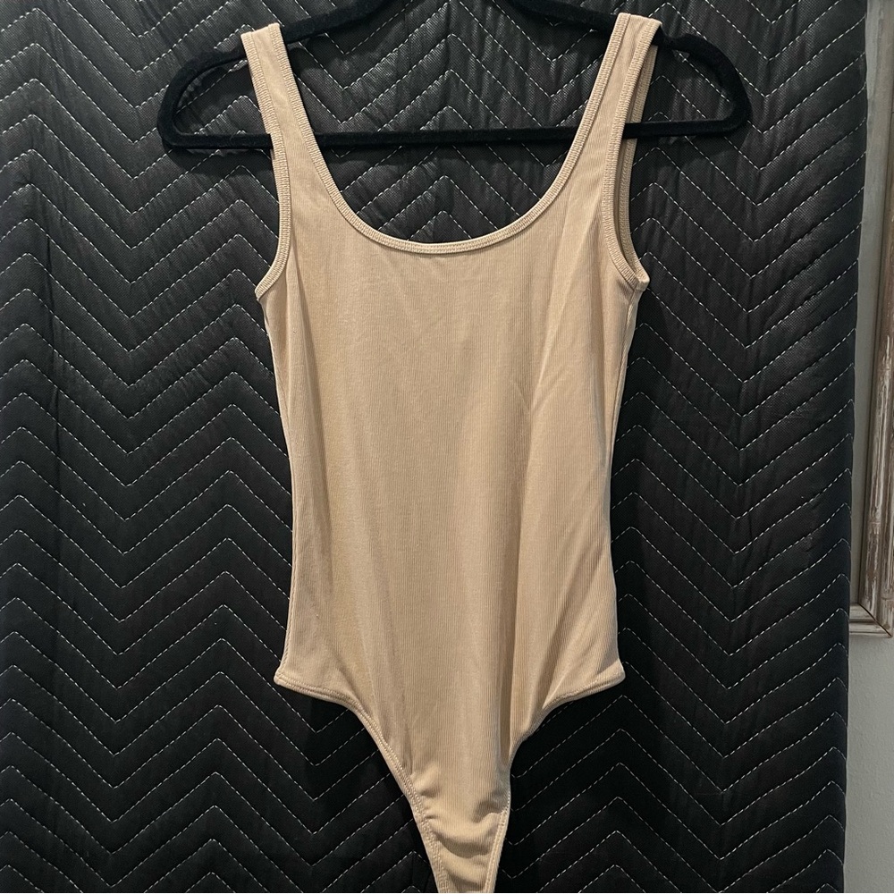 Lulu's Tan Bodysuit